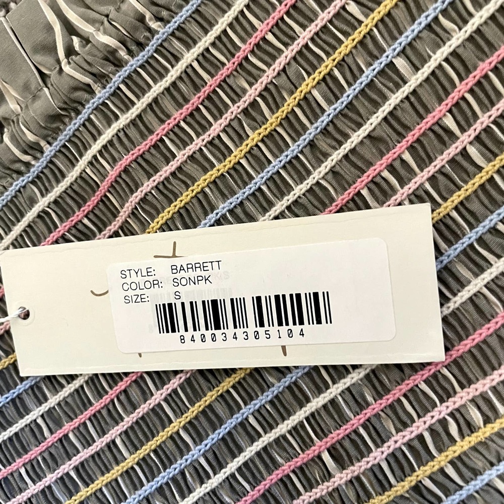 BRAND NEW Petersyn Barrett Skirt Smocked Ruffle Hem Mini Revolve Size S - Picture 13 of 13